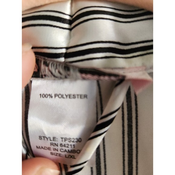 Linea Donatella White and Black Glam Robe L/XL - Picture 5 of 6